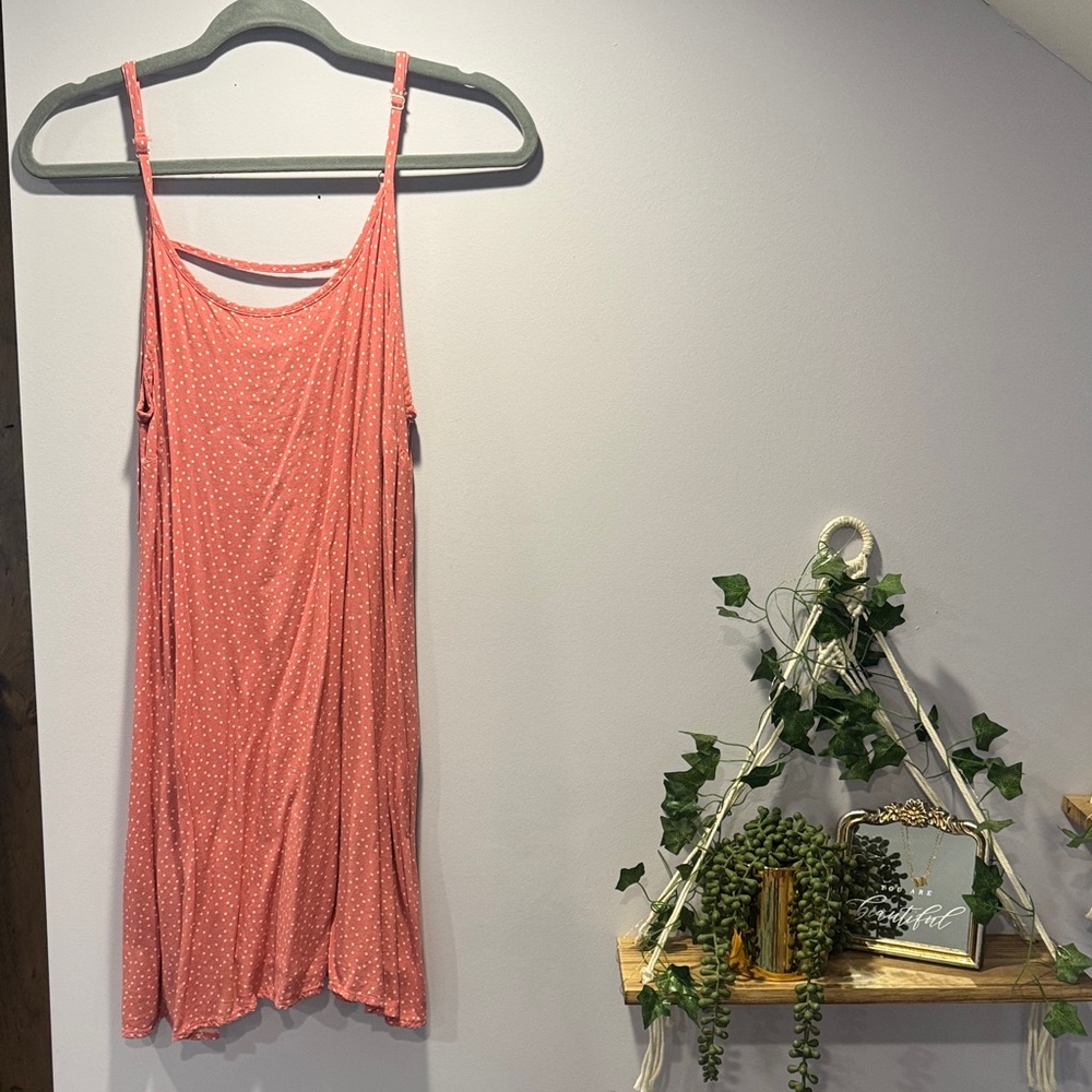 Wild Fable Pink Polka Dot Mini Dress